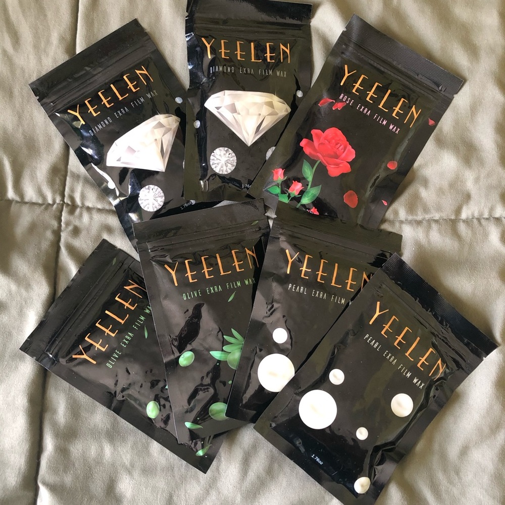 (7) New Yeelen hard wax beans packages